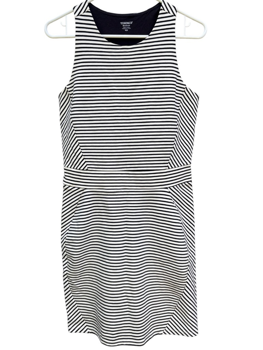EUC Toad&Co Striped Stretch Sleeveless Dress Size Medium